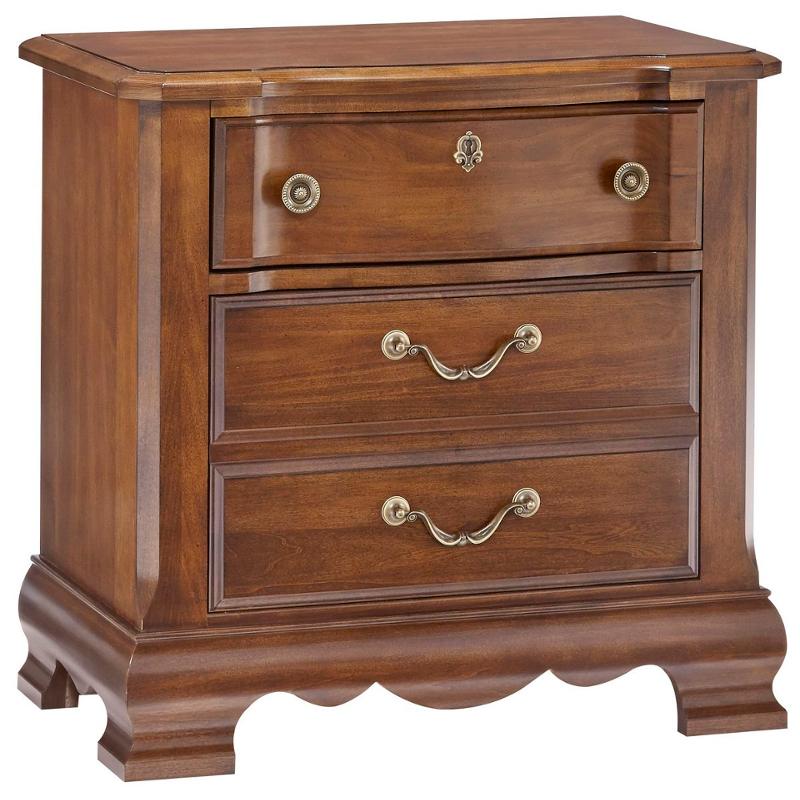 522-226 Vaughan Bassett Furniture Villa Sophia - Antique Cherry Bedroom Furniture Nightstand
