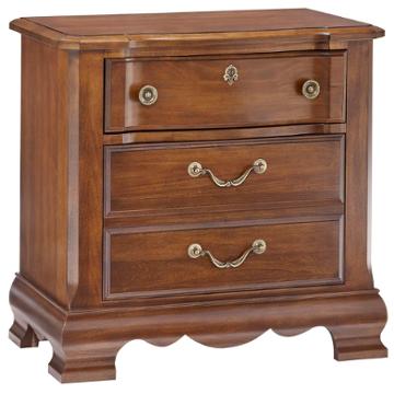 522-226 Vaughan Bassett Furniture Villa Sophia - Antique Cherry Bedroom Furniture Nightstand