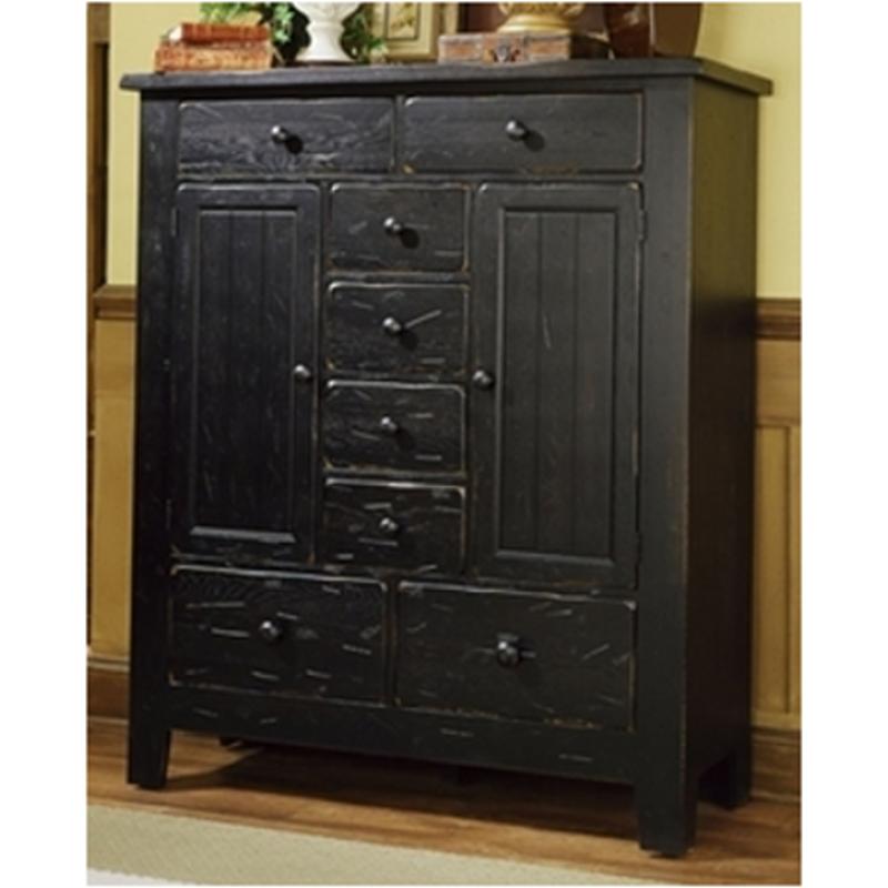 962-116 Vaughan Bassett Furniture Grandmas Keepsakes - Antique Black Bedroom Furniture Chest