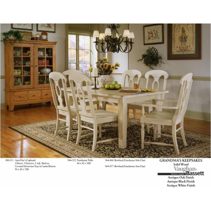 964 322 Vaughan Bassett Furniture, Bassett Dining Room Table And Chairs