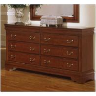 Bb13-002 Vaughan Bassett Furniture Louis - Dark Cherry Bedroom Furniture Dresser