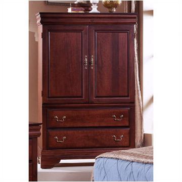 Bb13-117 Vaughan Bassett Furniture Louis - Dark Cherry Bedroom Furniture Armoire
