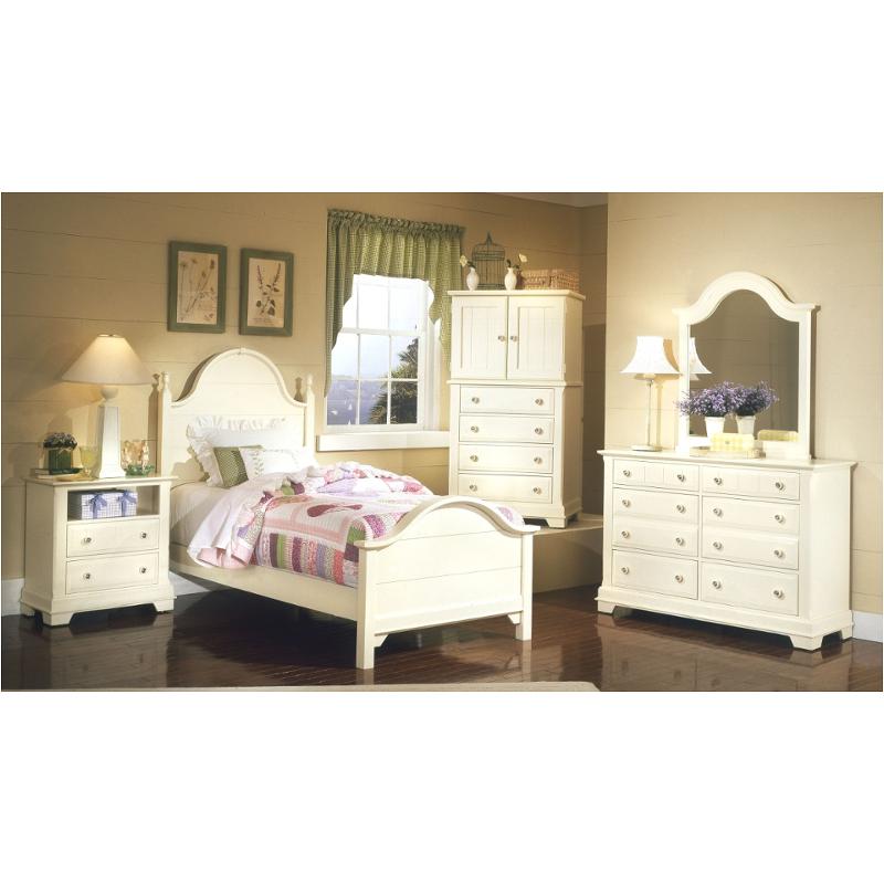 Bb17-338 Vaughan Bassett Furniture Cottage - Creamy White Bedroom Furniture Bed