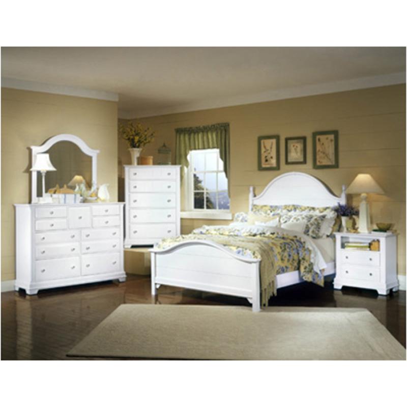 Bb24-552 Vaughan Bassett Furniture Cottage - Snow White Bedroom Furniture Bed