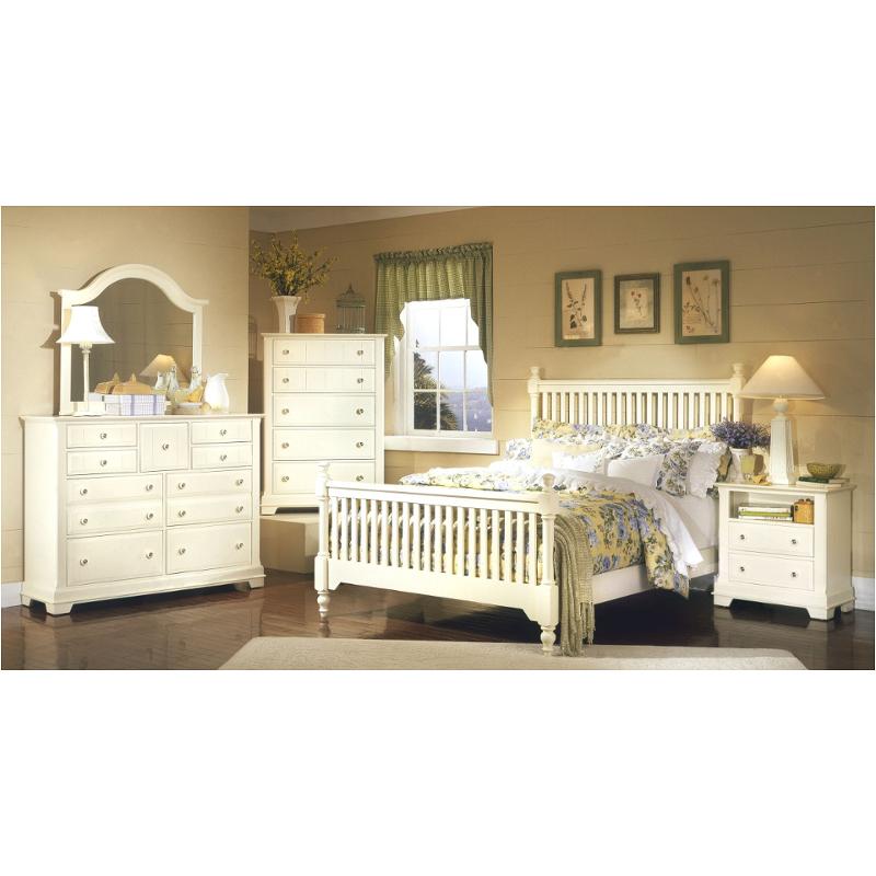 Bb17-557 Vaughan Bassett Furniture Cottage - Creamy White Bedroom Furniture Bed