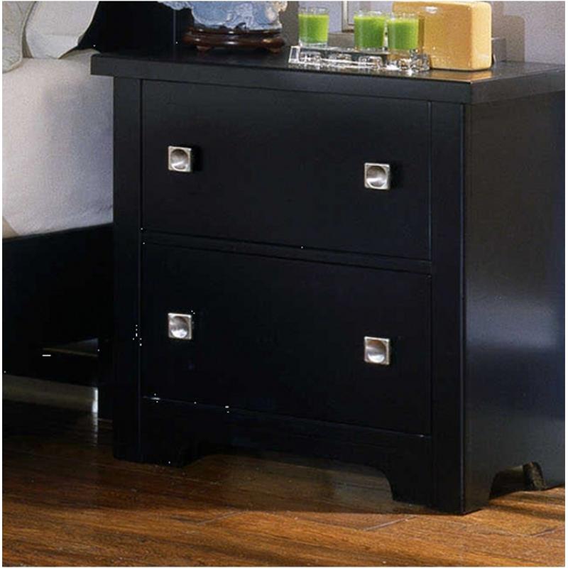 Bb38-226 Vaughan Bassett Furniture Lifestyle - Black Bedroom Furniture Nightstand