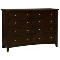 Bb27-002 Vaughan Bassett Furniture Bonanza - Merlot Bedroom Furniture Dresser