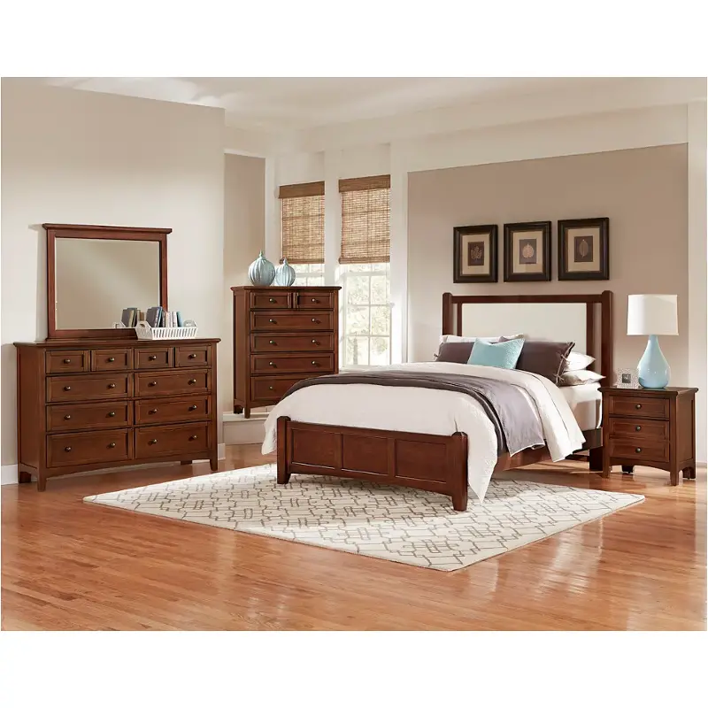 Bb28-661 Vaughan Bassett Furniture Bonanza - Cherry Bedroom Furniture Bed