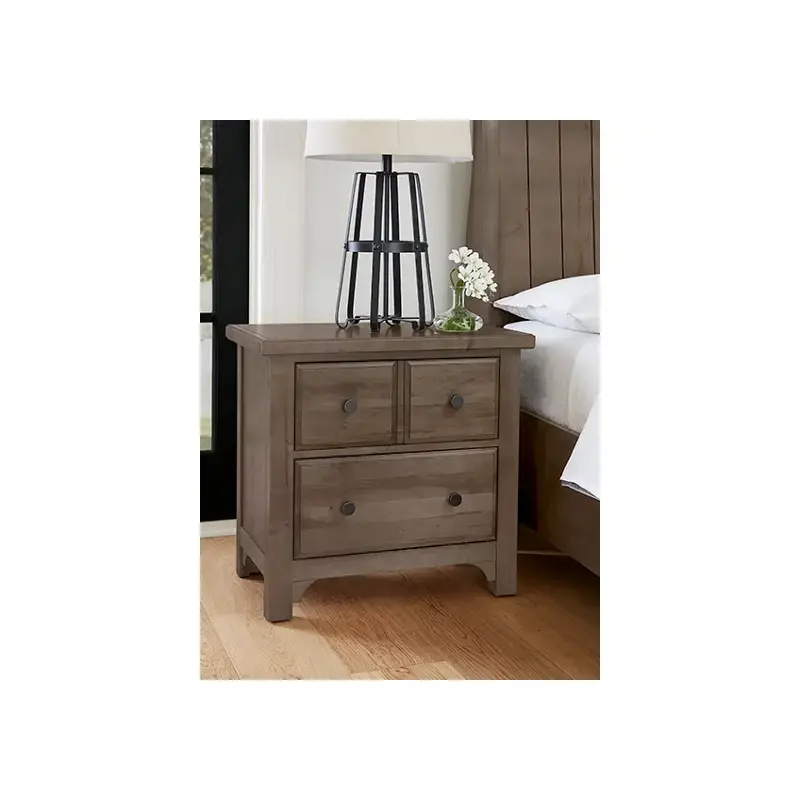 801-227 Vaughan Bassett Furniture Cool Farmhouse - Grey Bedroom Furniture Nightstand