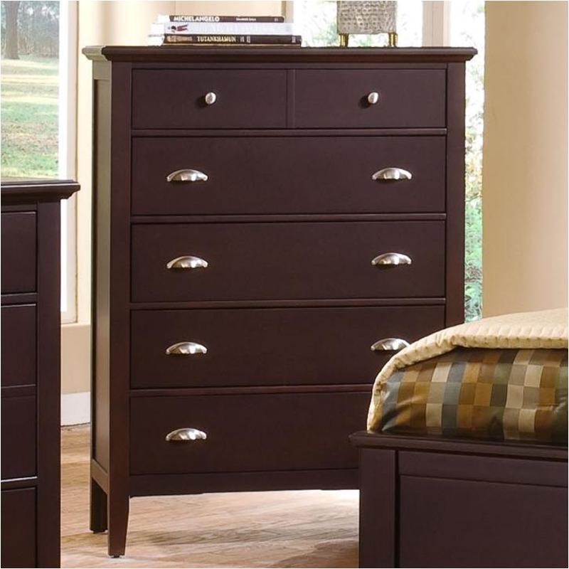 Bb8-115 Vaughan Bassett Furniture Twilight - Merlot Bedroom Furniture Chest