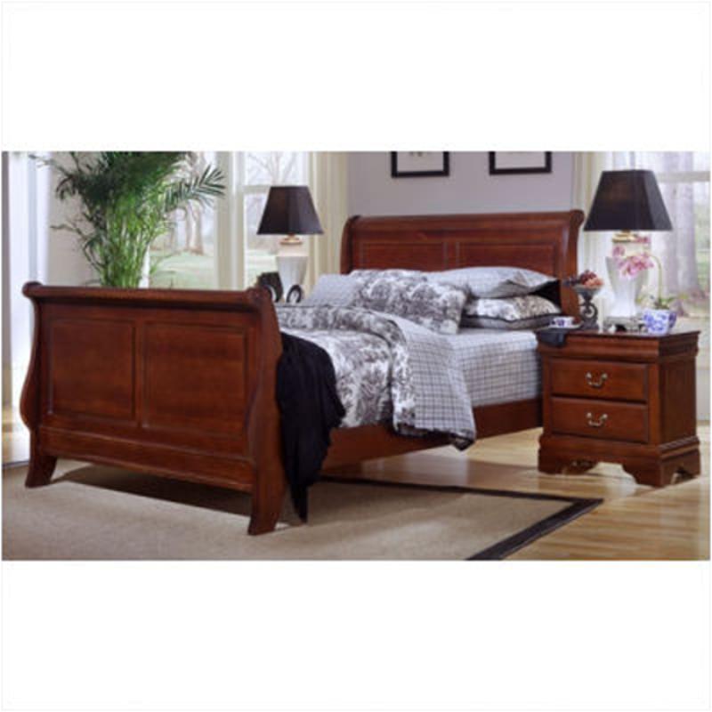 Bb13-552a Vaughan Bassett Furniture Louis - Dark Cherry Bedroom Furniture Bed