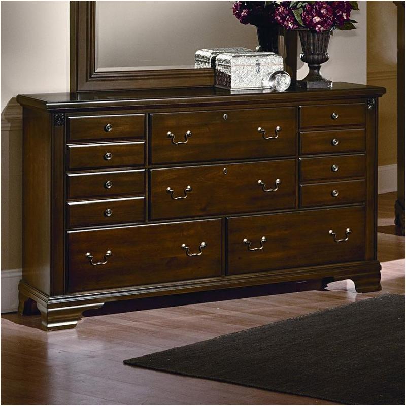 Bb11-002 Vaughan Bassett Furniture Spencer - Cherry Bedroom Furniture Dresser