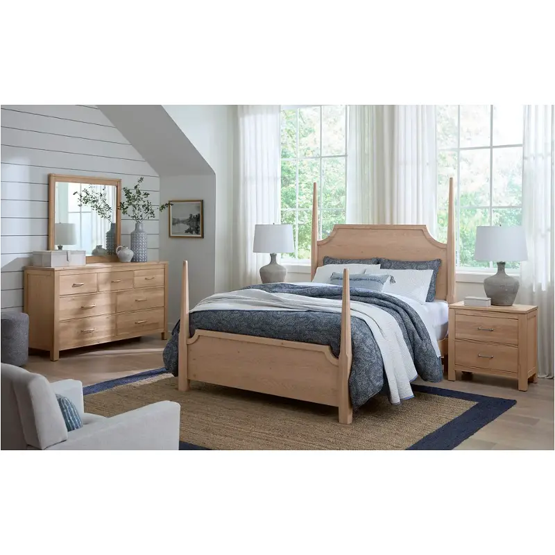 830-668 Vaughan Bassett Furniture Tide And Timber - Clear Oak Bedroom Furniture Bed