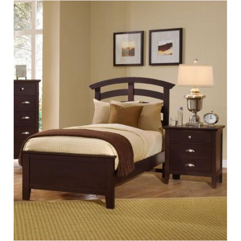 Bb8-339 Vaughan Bassett Furniture Twilight - Merlot Bedroom Furniture Bed