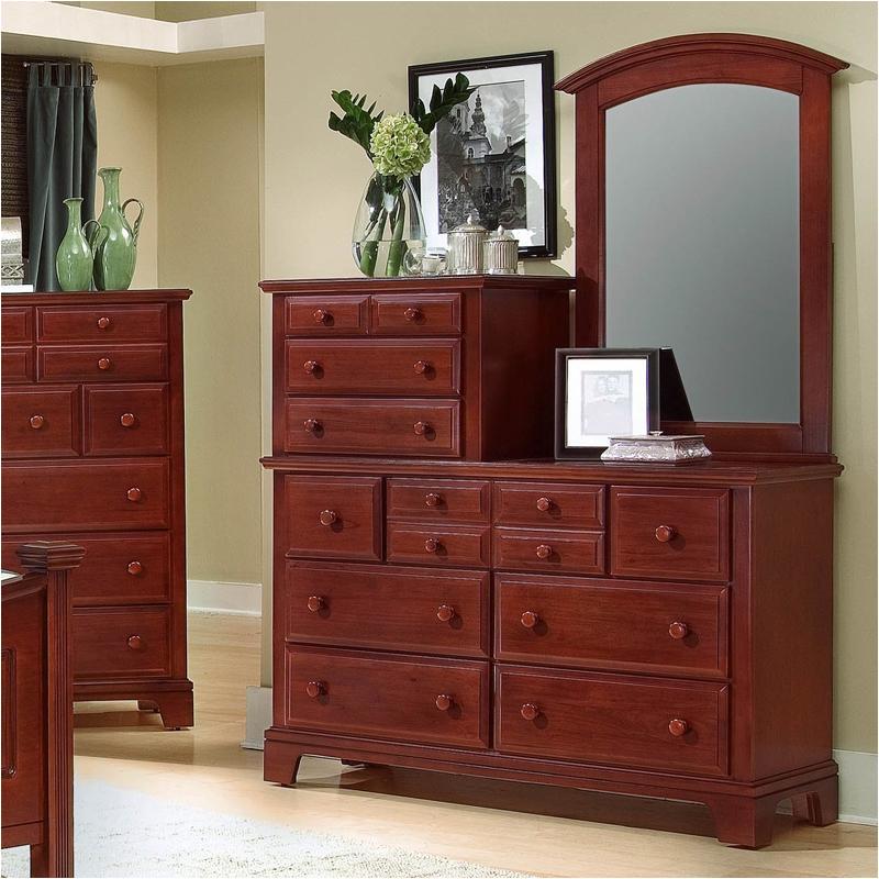 Bb5-003 Vaughan Bassett Furniture Vanity Dresser - Cherry