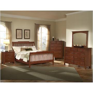 300-551 Vaughan Bassett Furniture Appalachian Hardwood - Dark Cherry Bedroom Furniture Bed