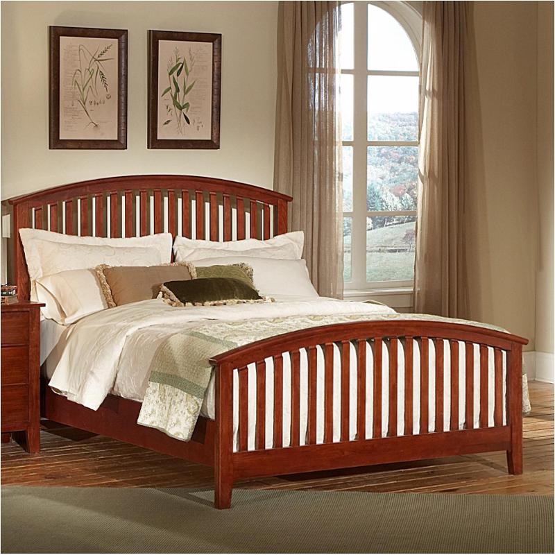 300-559 Vaughan Bassett Furniture Appalachian Hardwood - Dark Cherry Bedroom Furniture Bed