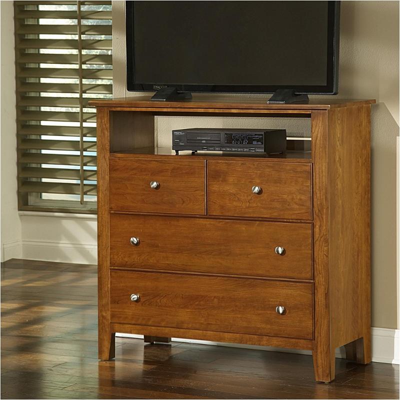 302114 Vaughan Bassett Furniture Entertainment Center Cherry