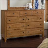 312-002 Vaughan Bassett Furniture Appalachian Hardwood - Light Solid Oak Bedroom Furniture Dresser