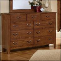 310-002 Vaughan Bassett Furniture Appalachian Hardwood - Dark Solid Oak Bedroom Furniture Dresser