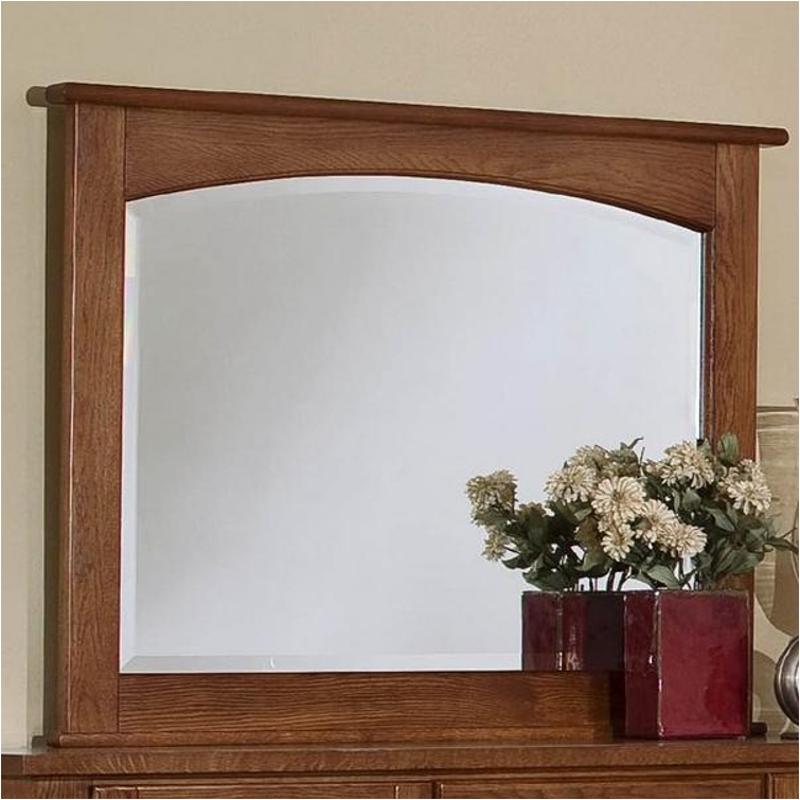 310-446 Vaughan Bassett Furniture Appalachian Hardwood - Dark Solid Oak Bedroom Furniture Mirror