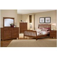 310-551 Vaughan Bassett Furniture Appalachian Hardwood - Dark Solid Oak Bedroom Furniture Bed