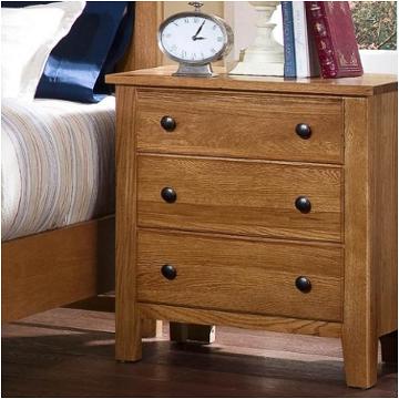 312-227 Vaughan Bassett Furniture Appalachian Hardwood - Light Solid Oak Bedroom Furniture Nightstand