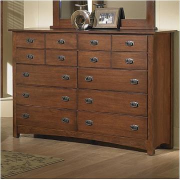 320-002 Vaughan Bassett Furniture Simply Arts And Crafts - Dark Oak Bedroom Furniture Dresser