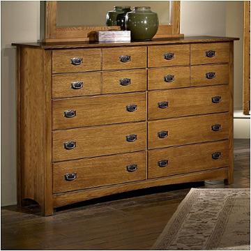 322-002 Vaughan Bassett Furniture Simply Arts And Crafts - Light Oak Bedroom Furniture Dresser