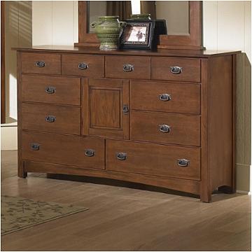 320-004 Vaughan Bassett Furniture Simply Arts And Crafts - Dark Oak Bedroom Furniture Dresser