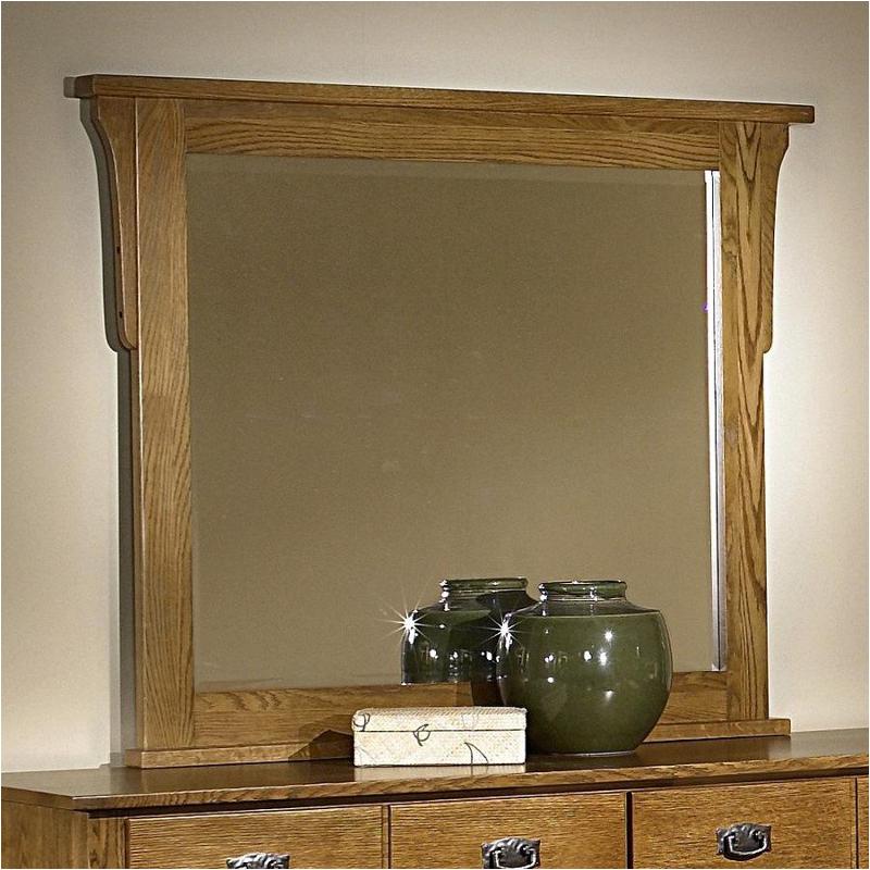 322-443 Vaughan Bassett Furniture Simply Arts And Crafts - Light Oak Bedroom Furniture Mirror