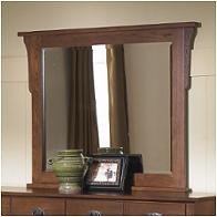 320-443 Vaughan Bassett Furniture Simply Arts And Crafts - Dark Oak Bedroom Furniture Mirror