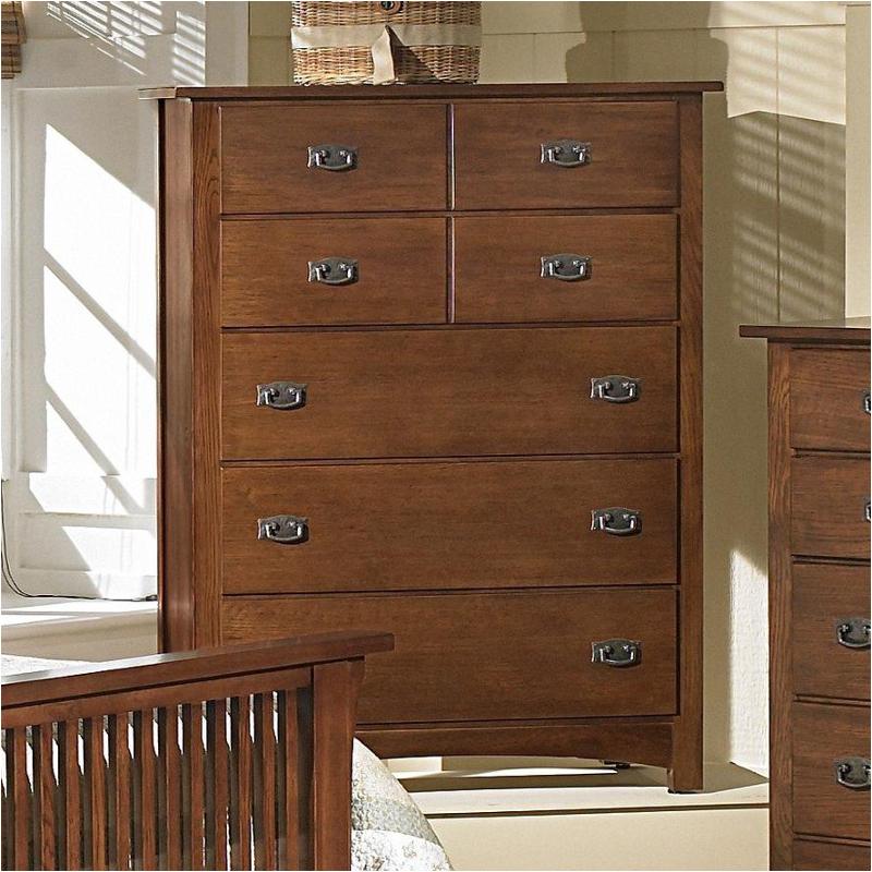 320-115 Vaughan Bassett Furniture Simply Arts And Crafts - Dark Oak Bedroom Furniture Chest