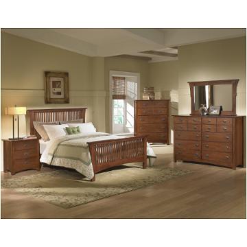 320-557 Vaughan Bassett Furniture Simply Arts And Crafts - Dark Oak Bedroom Furniture Bed