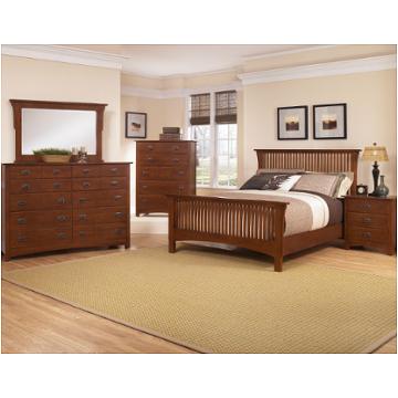 330-557 Vaughan Bassett Furniture Simply Arts And Crafts - Dark Cherry Bedroom Furniture Bed
