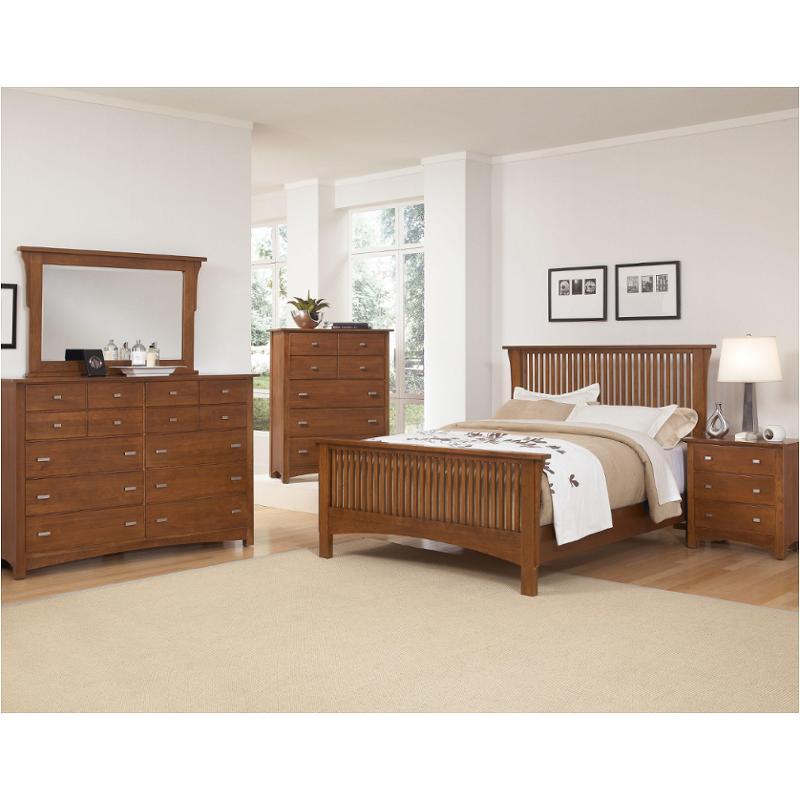 332-667 Vaughan Bassett Furniture Simply Arts And Crafts - Light Cherry Bedroom Furniture Bed