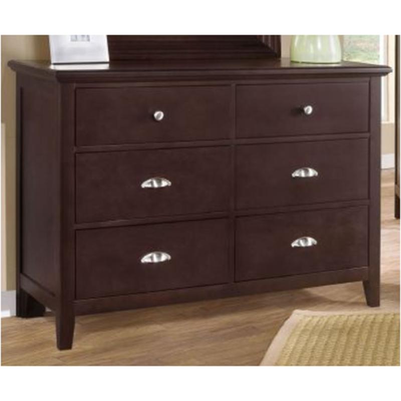 Bb8-001 Vaughan Bassett Furniture Twilight - Merlot Bedroom Furniture Dresser