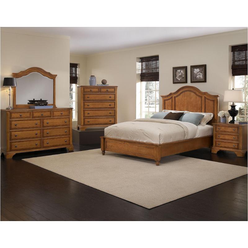 405-559 Vaughan Bassett Furniture Vintage Julian - Original Cherry Bedroom Furniture Bed