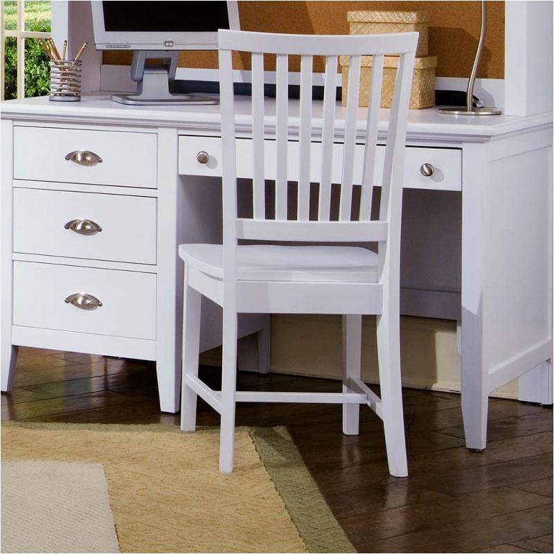 Bb9006 Vaughan Bassett Furniture Wood Desk Chair Snow White