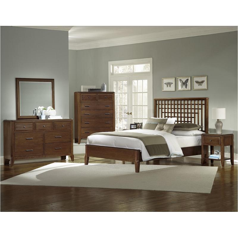 500-669 Vaughan Bassett Furniture Trends - Cherry And Walnut Bedroom Furniture Bed
