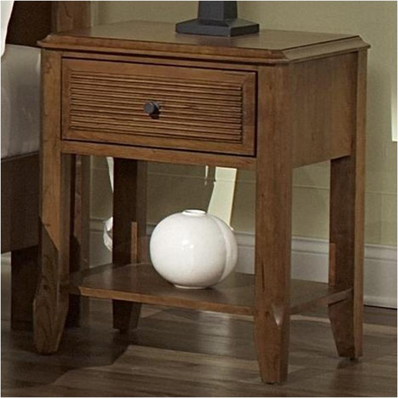 502-227 Vaughan Bassett Furniture Trends - Cherry Bedroom Furniture Nightstand