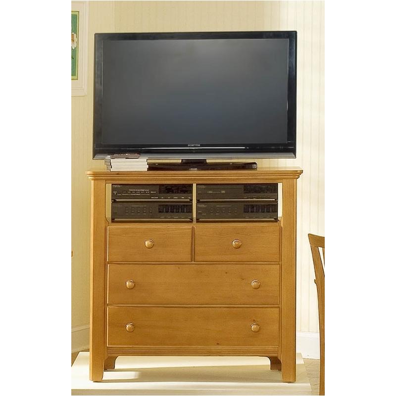 800-114 Vaughan Bassett Furniture Cottage Colours - Pinstripe Pine Bedroom Furniture Chest