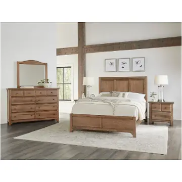 800-667 Vaughan Bassett Furniture Cool Farmhouse - Natural Bedroom Furniture Bed