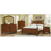 801-556 Vaughan Bassett Furniture Cottage Colours - Heartland Cherry Bedroom Furniture Bed
