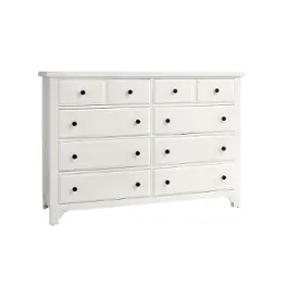 804-002 Vaughan Bassett Furniture Cool Farmhouse - Soft White Bedroom Furniture Dresser
