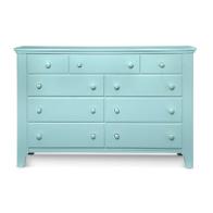 805-002 Vaughan Bassett Furniture Cottage Colours - Robins Egg Blue Bedroom Furniture Dresser