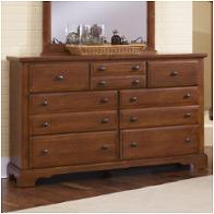 Bb65-002 Vaughan Bassett Furniture Farmhouse - Brandy Pine Bedroom Furniture Dresser