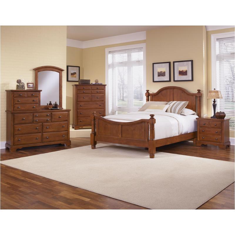 Bb65-559-fl Vaughan Bassett Furniture Farmhouse - Brandy Pine Bedroom Furniture Bed