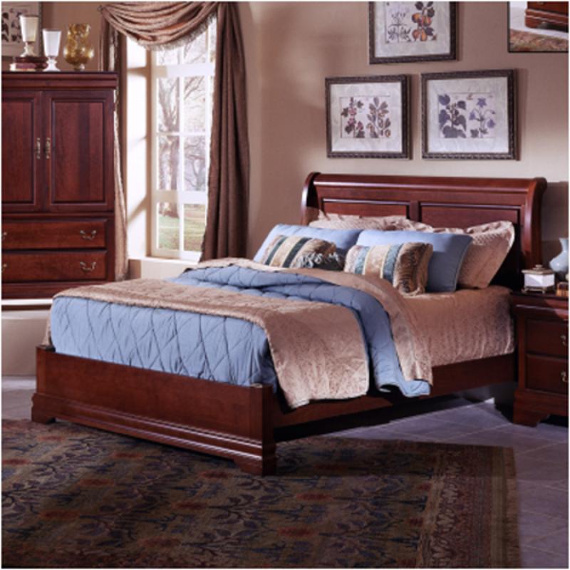 Bb13-553a-pl Vaughan Bassett Furniture Louis - Dark Cherry Bed