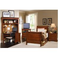 Bb13-888 Vaughan Bassett Furniture Louis - Dark Cherry Bedroom Furniture Bed